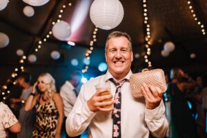 Happy Guests in a Marquee provided by Christopher James Events