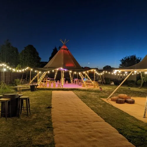 Illuminating the Garden of England Wedding Lighting Hire Kent - Entry way
